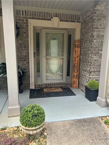 a front view of a house with a