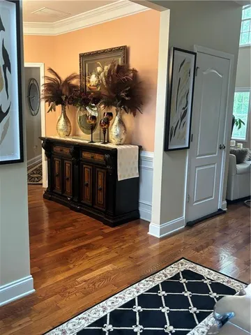 a view of kitchen with furniture and stove