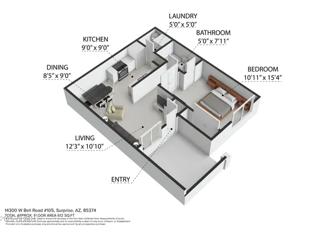 $149,000 | 14300 West Bell Road, Unit 105, Surprise, AZ 85374
