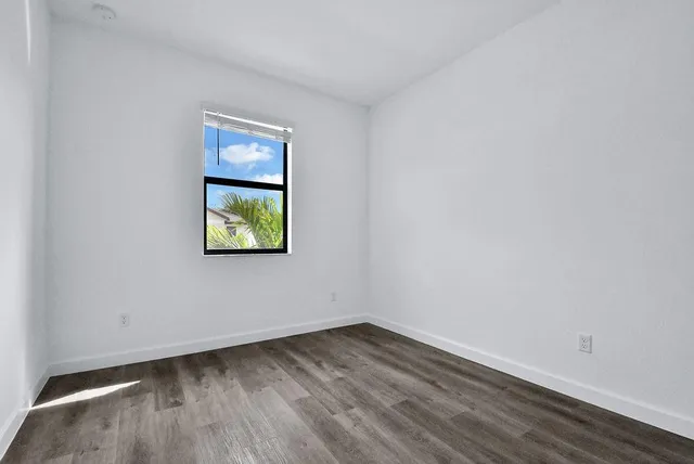 wooden floor in an empty room