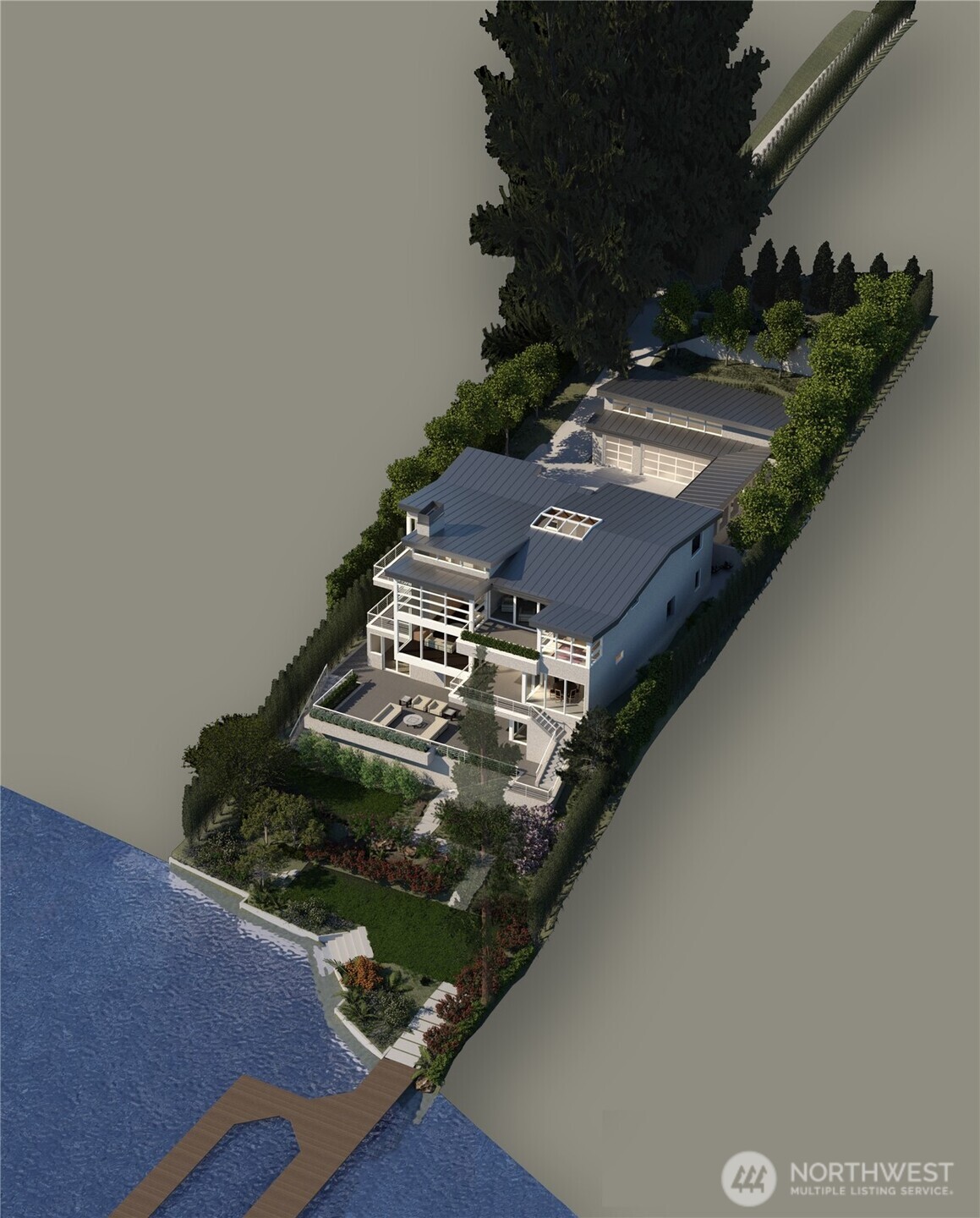 7220 North Mercer Way Mercer Island, WA 98040 - Photo 8 of 19 an aerial view of a house