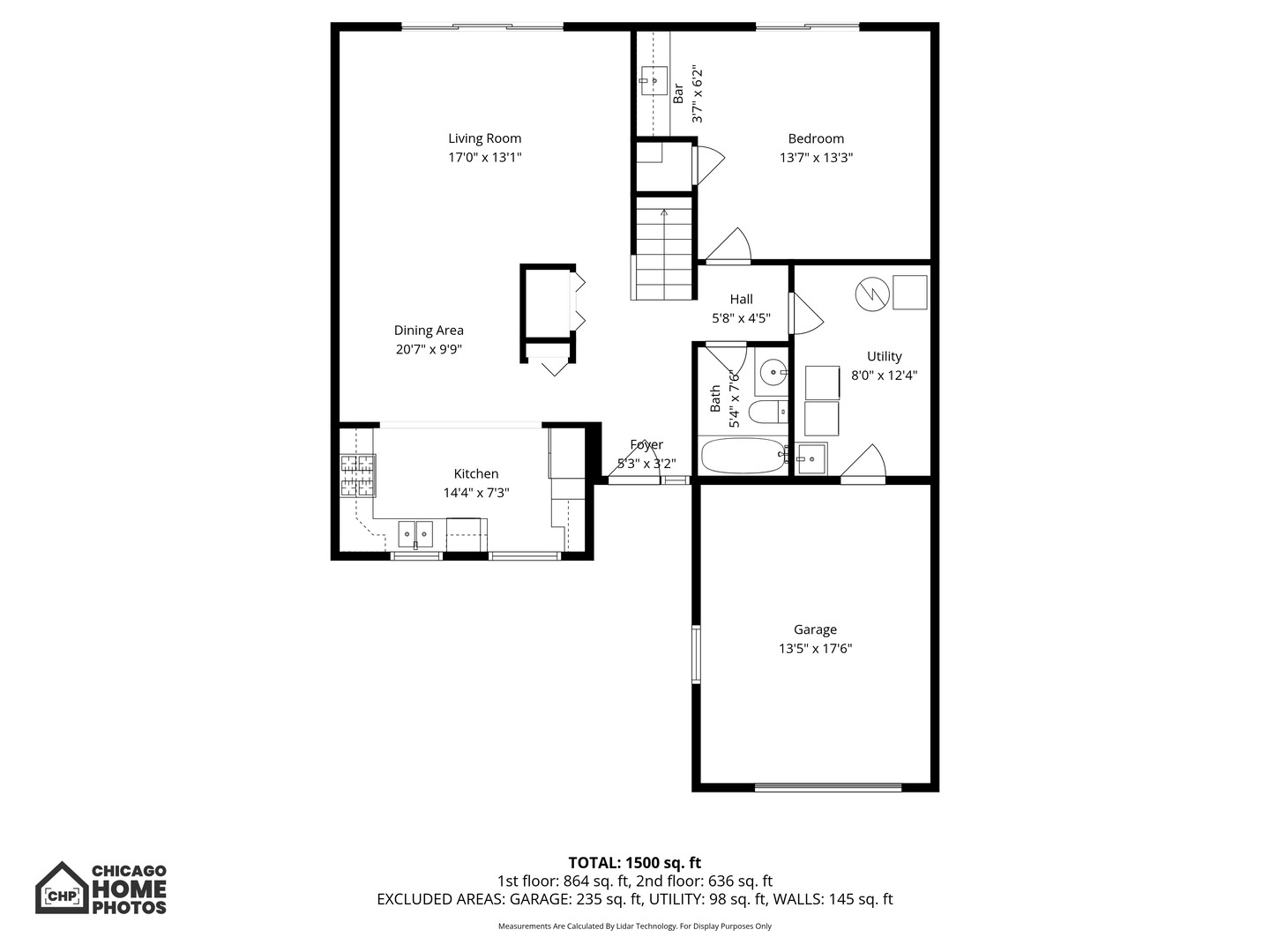 1081 Pinehurst Lane Schaumburg, IL 60193 - Photo 16 of 26 a picture of a floor plan