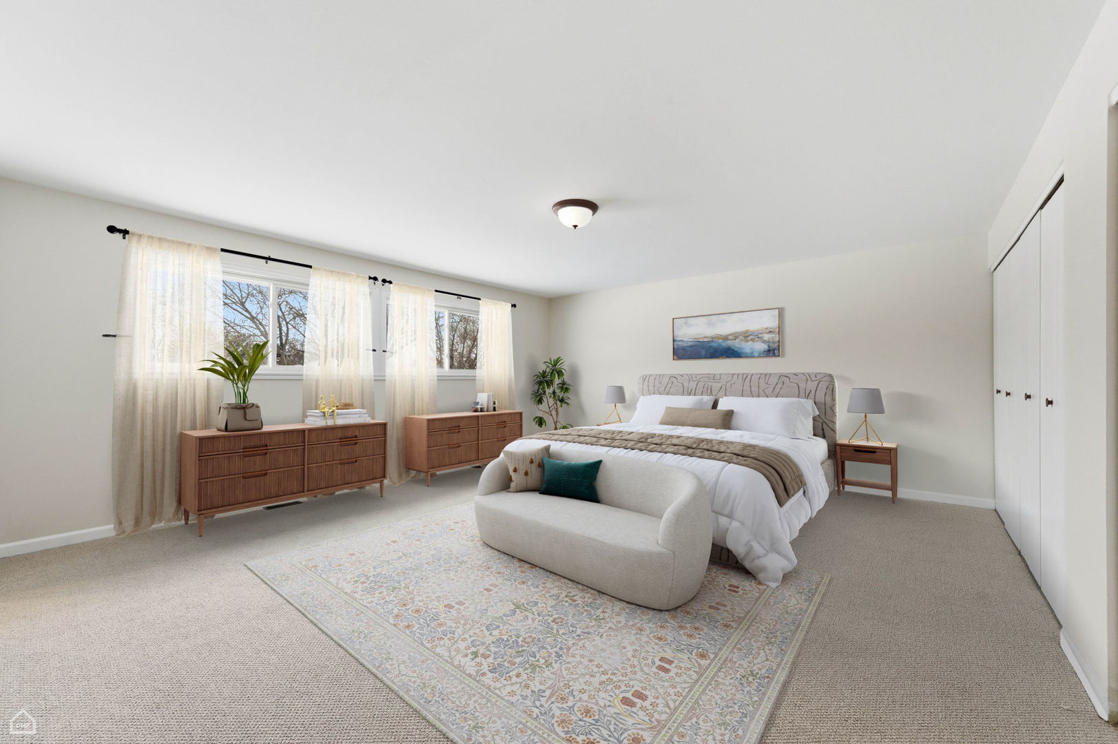 1081 Pinehurst Lane Schaumburg, IL 60193 - Photo 17 of 26 a spacious bedroom with a bed and walk in closet