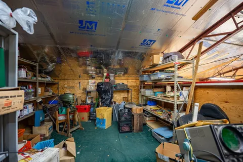 a view of a storage room with a lot of stuff
