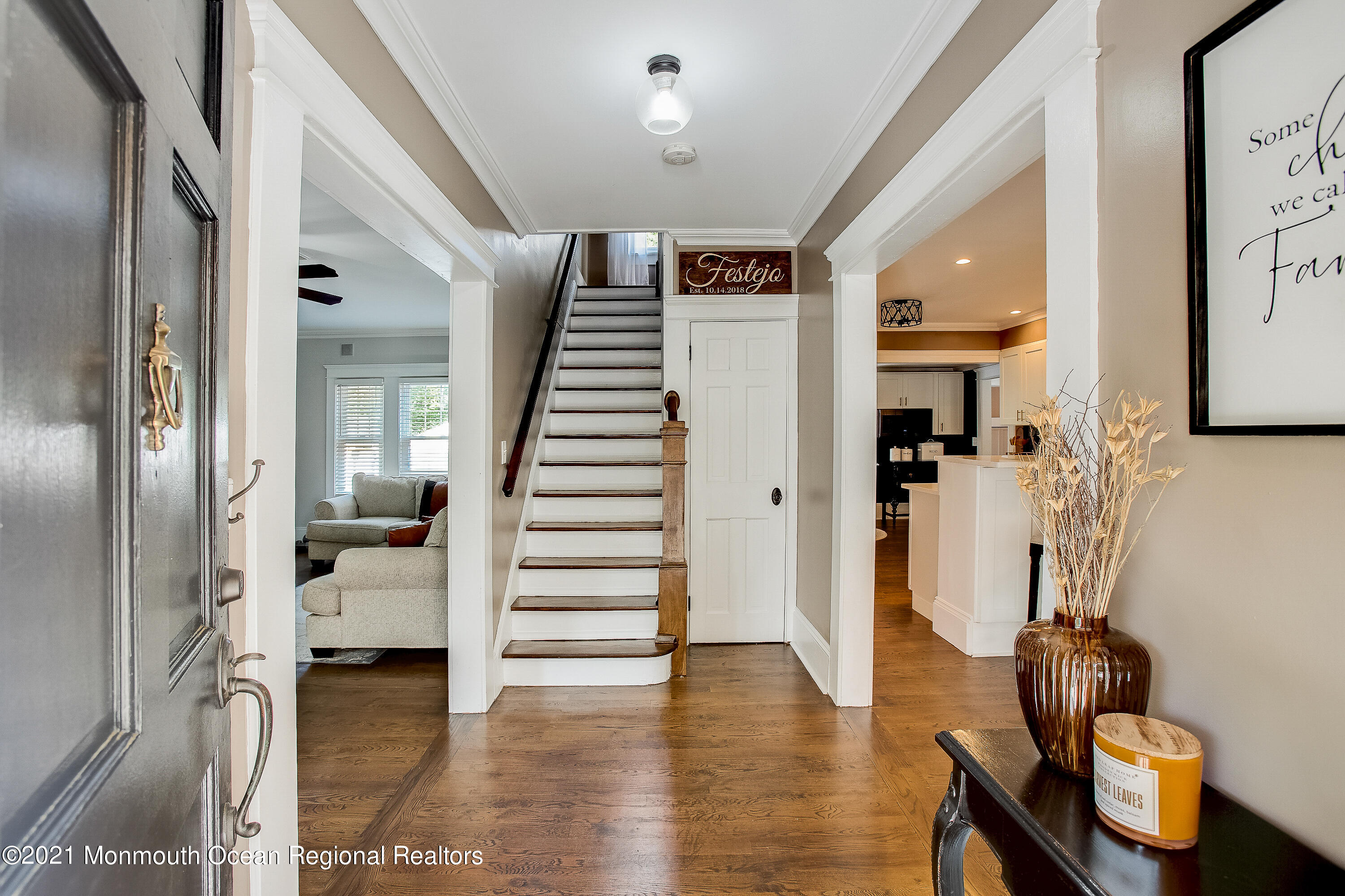 107 Brown Road Howell, NJ 07731 - Photo 4 of 43 a view of entryway with livingroom and wooden floor