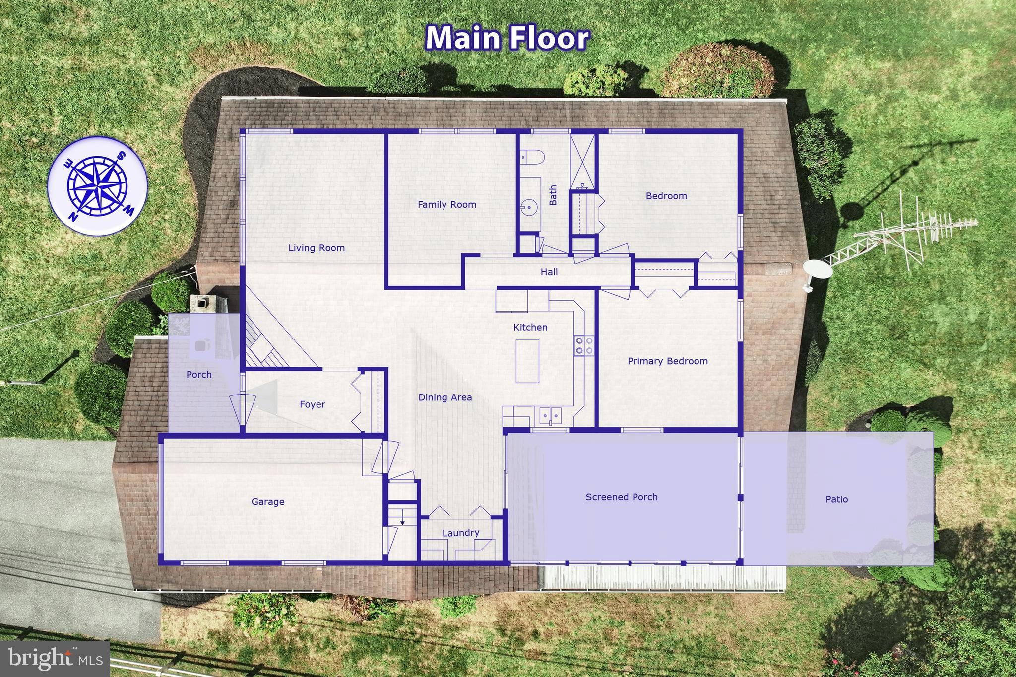181 Harrisburg Street York Springs, PA 17372 - Photo 43 of 44 an aerial view of residential house with an outdoor space and seating