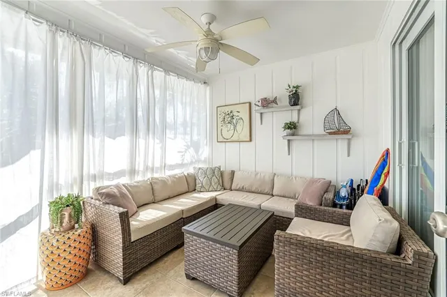 an aerial view of a house with swimming pool garden view and patio