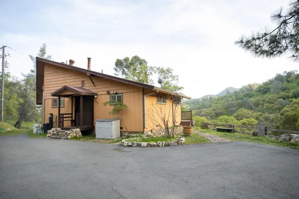 a view of a house with wooden floor