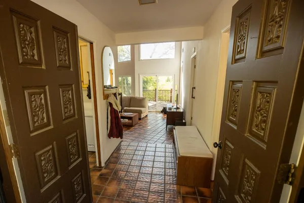 a view of a living room