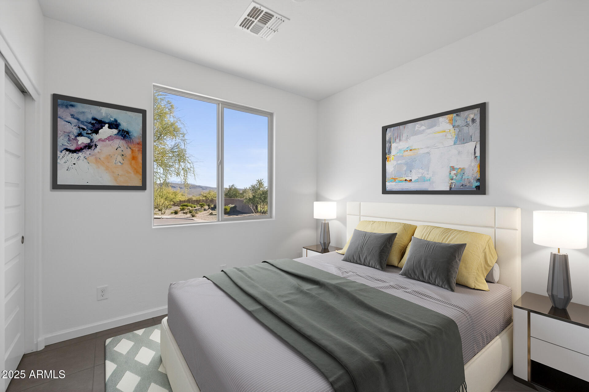 18235 East Coronado Cave Court Rio Verde, AZ 85263 - Photo 9 of 13 a bedroom with a bed and a painting on the wall