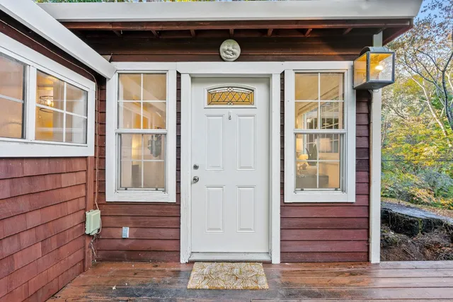 a view of front door of house