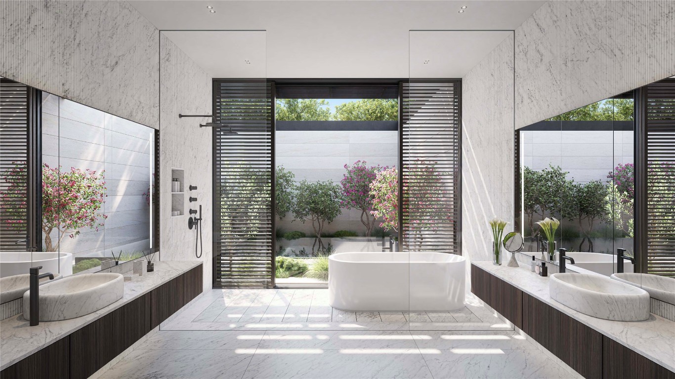 6507 Bridge Point Parkway, Unit LOT 7 Austin, TX 78730 - Photo 12 of 28 a large tub sitting next to a large window