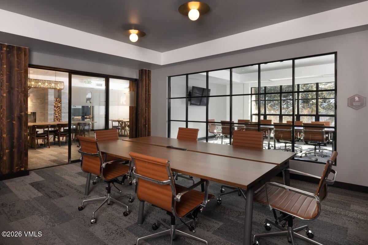 430 South Frontage Road East, Unit RU303 Vail, CO 81657 - Photo 39 of 39 a view of a dining room with furniture window and outside view