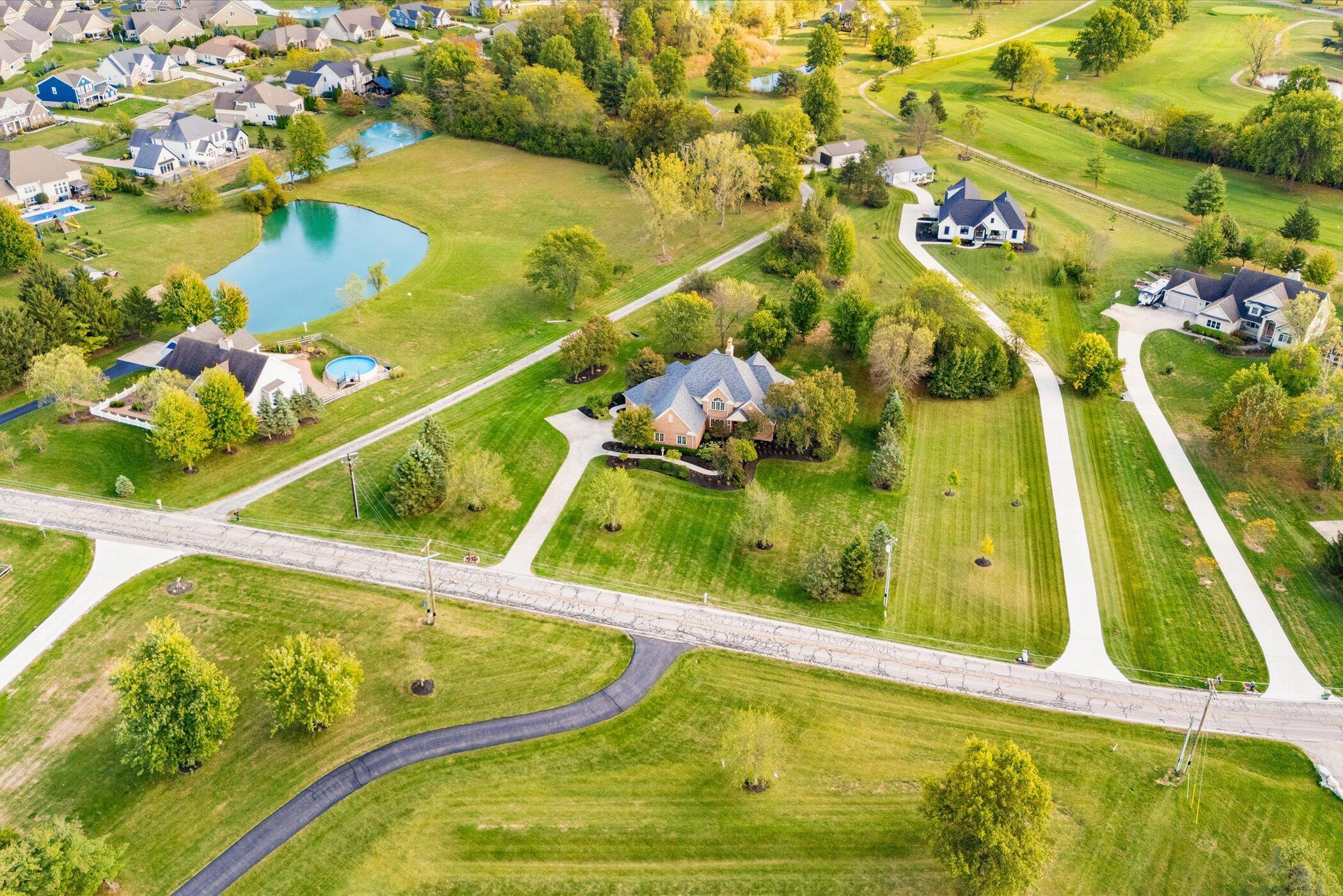 18261 Boerger Road Marysville, OH 43040 - Photo 88 of 94 Drone of front of home