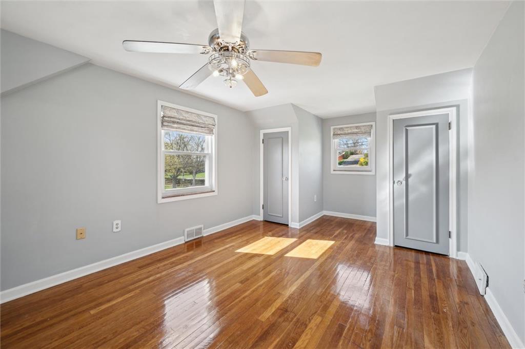 2936 Brodhead Road Aliquippa, PA 15001 - Photo 24 of 47 a view of empty room with wooden floor and fan