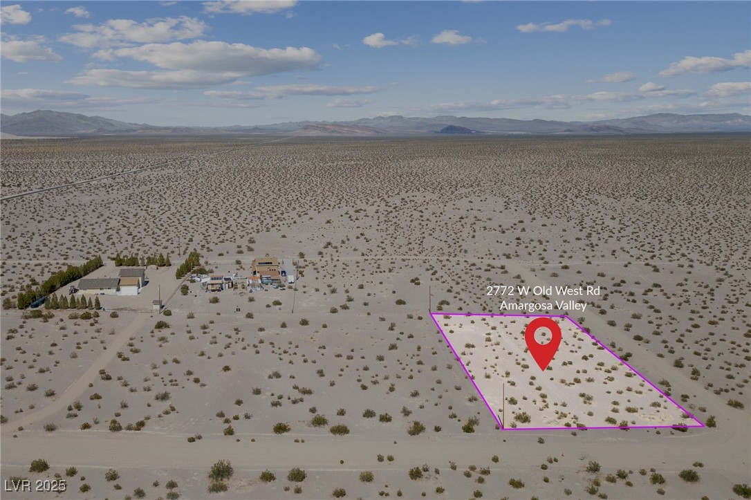 2972 West Old West Road Amargosa Valley, NV 89020 - Photo 14 of 59 Bird's eye view featuring a mountain view and view
