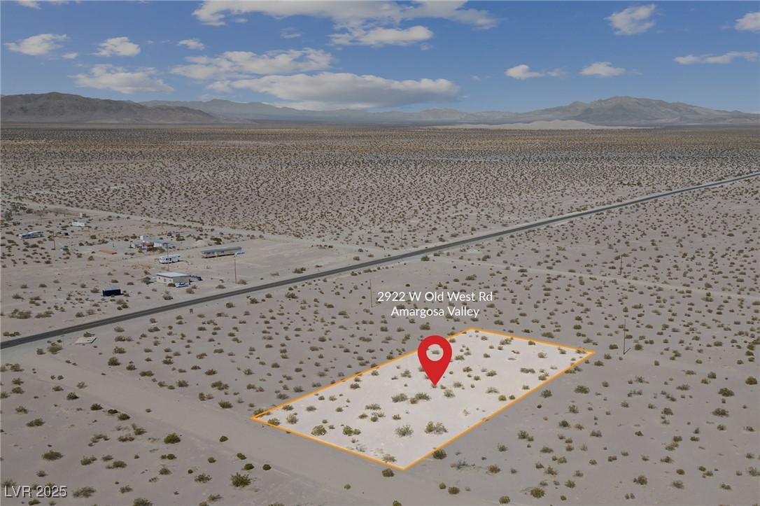 2972 West Old West Road Amargosa Valley, NV 89020 - Photo 30 of 59 Aerial view with a mountain view