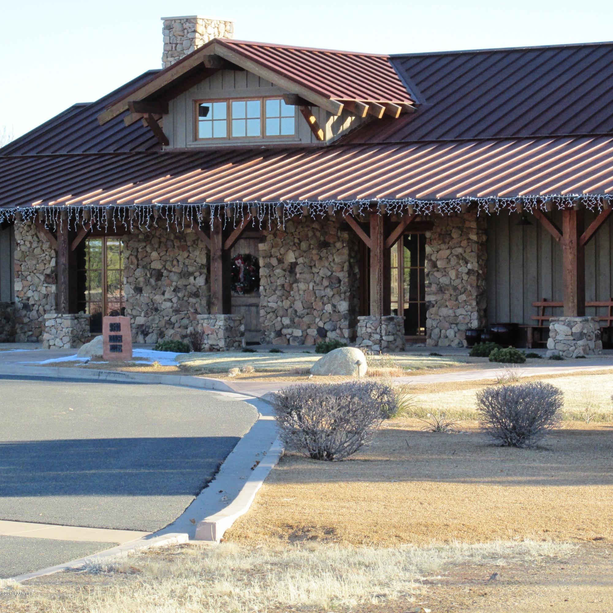 Front of Community Building