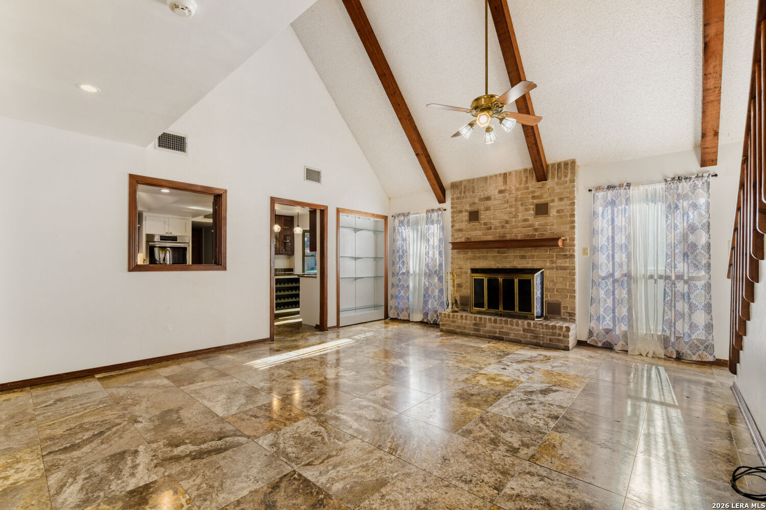 29342 Seabiscuit Drive Fair Oaks Ranch, TX 78015 - Photo 26 of 45 a view of an empty room with a fireplace