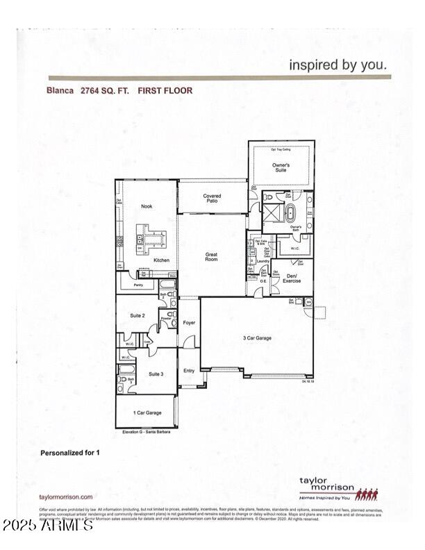 5418 South Del Rancho Mesa, AZ 85212 - Photo 49 of 49 Floor Plan