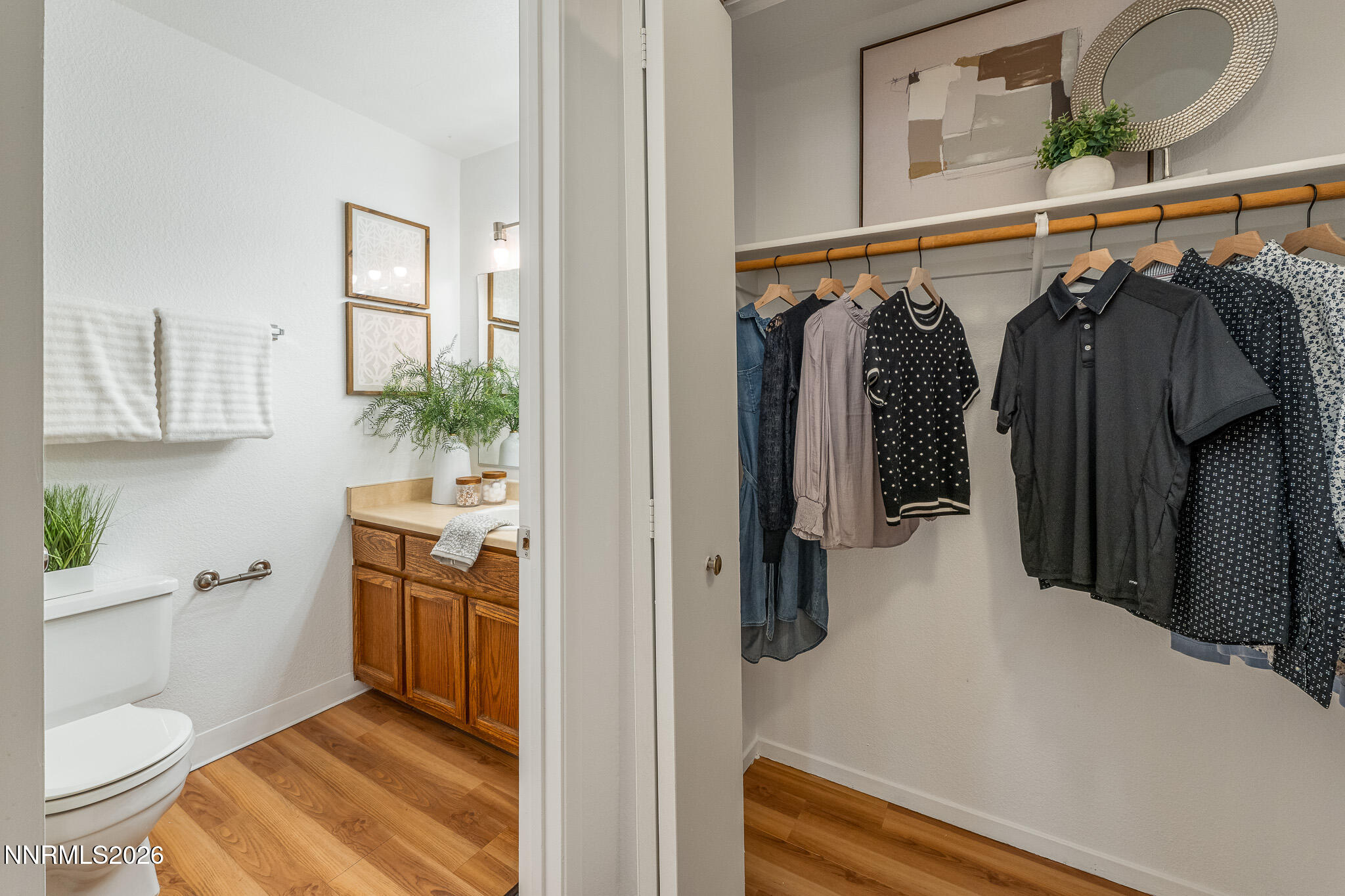 1465 East Peckham Lane, Unit 6 Reno, NV 89502 - Photo 11 of 25 a view of walk in closet with clothes and shoes