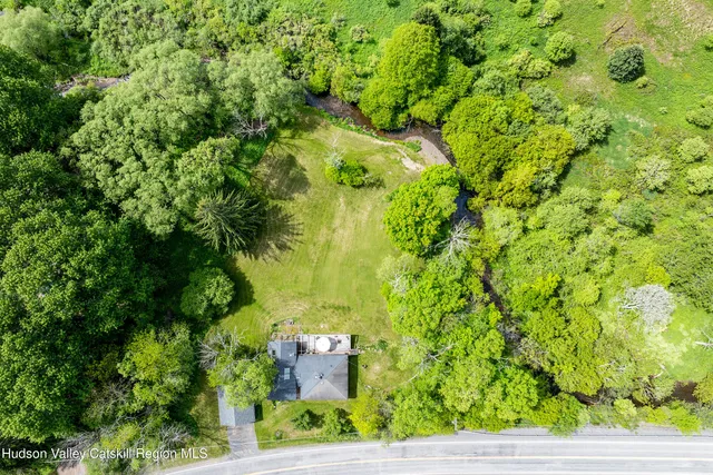 a view of outdoor space and trees all around