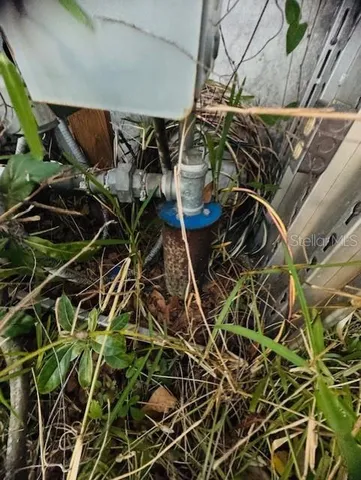 a view of an outdoor space with a garden