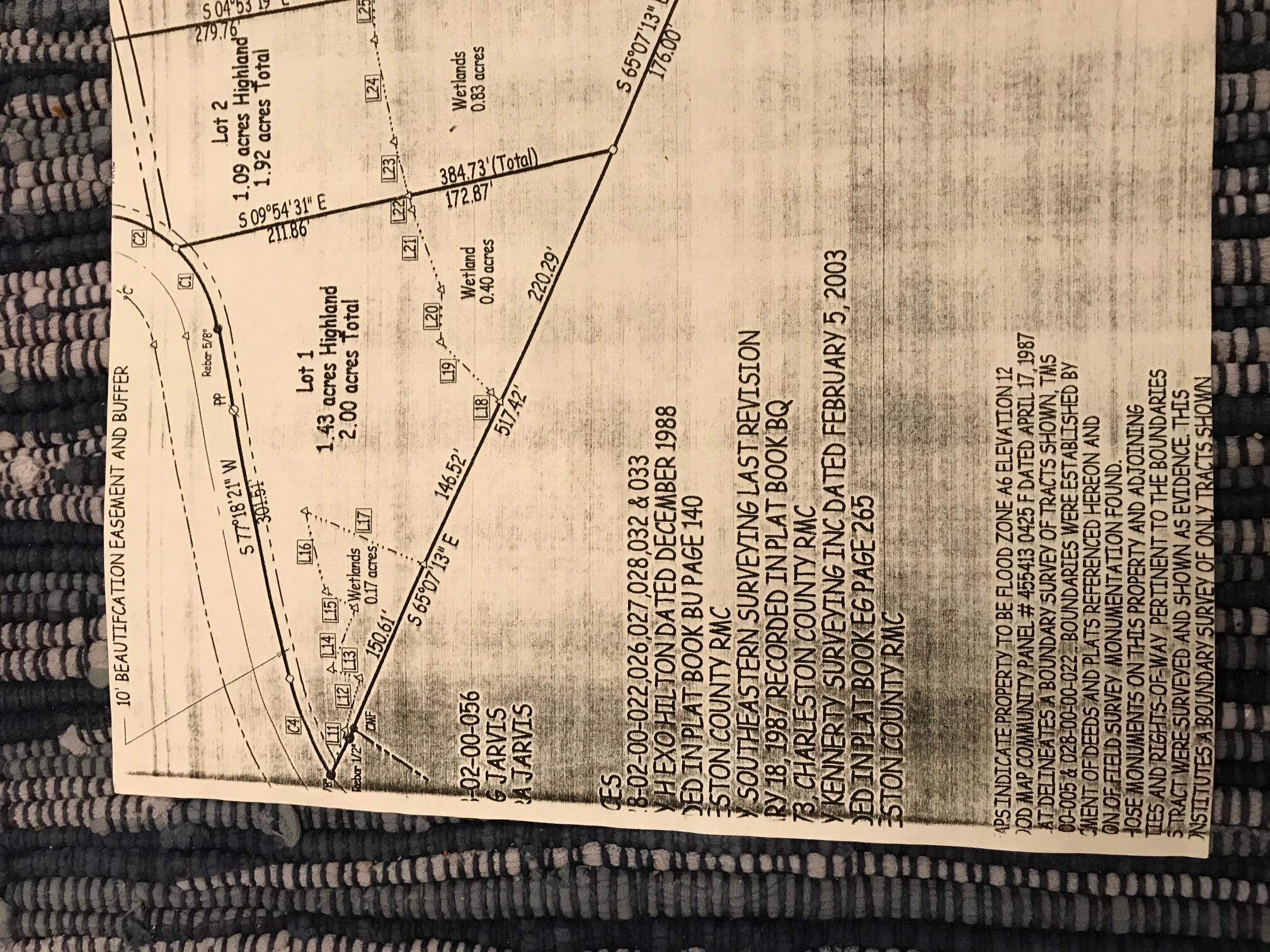 8167 Chisolm Plantation Road Edisto Island, SC 29438 - Photo 17 of 20 Lot 1 Plat