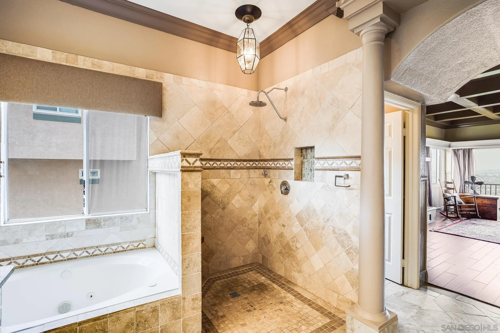 2366 Highview Lane Spring Valley, CA 91977 - Photo 31 of 53 a bathroom with a glass shower door