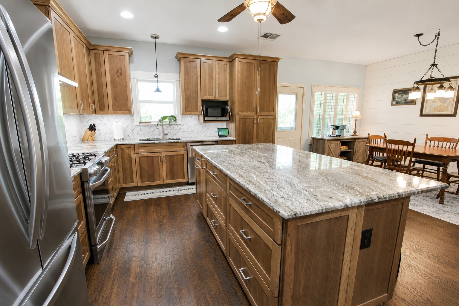 7502 Lewis Lane Manvel, TX 77578 - Photo 16 of 50 You can see that the kitchen is open to the dining room
