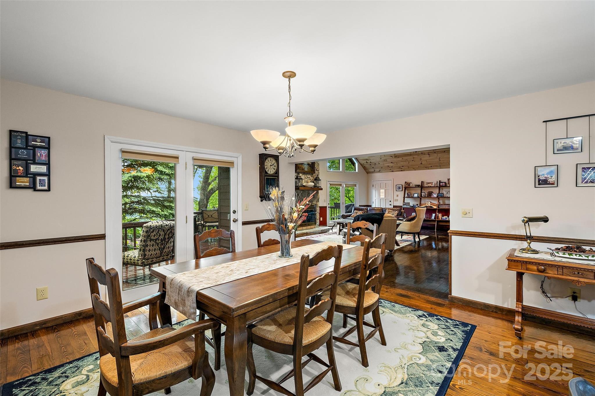 331 Pinnacle Ridge Road Beech Mountain, NC 28604 - Photo 12 of 24 a view of a dining room with furniture window and outside view