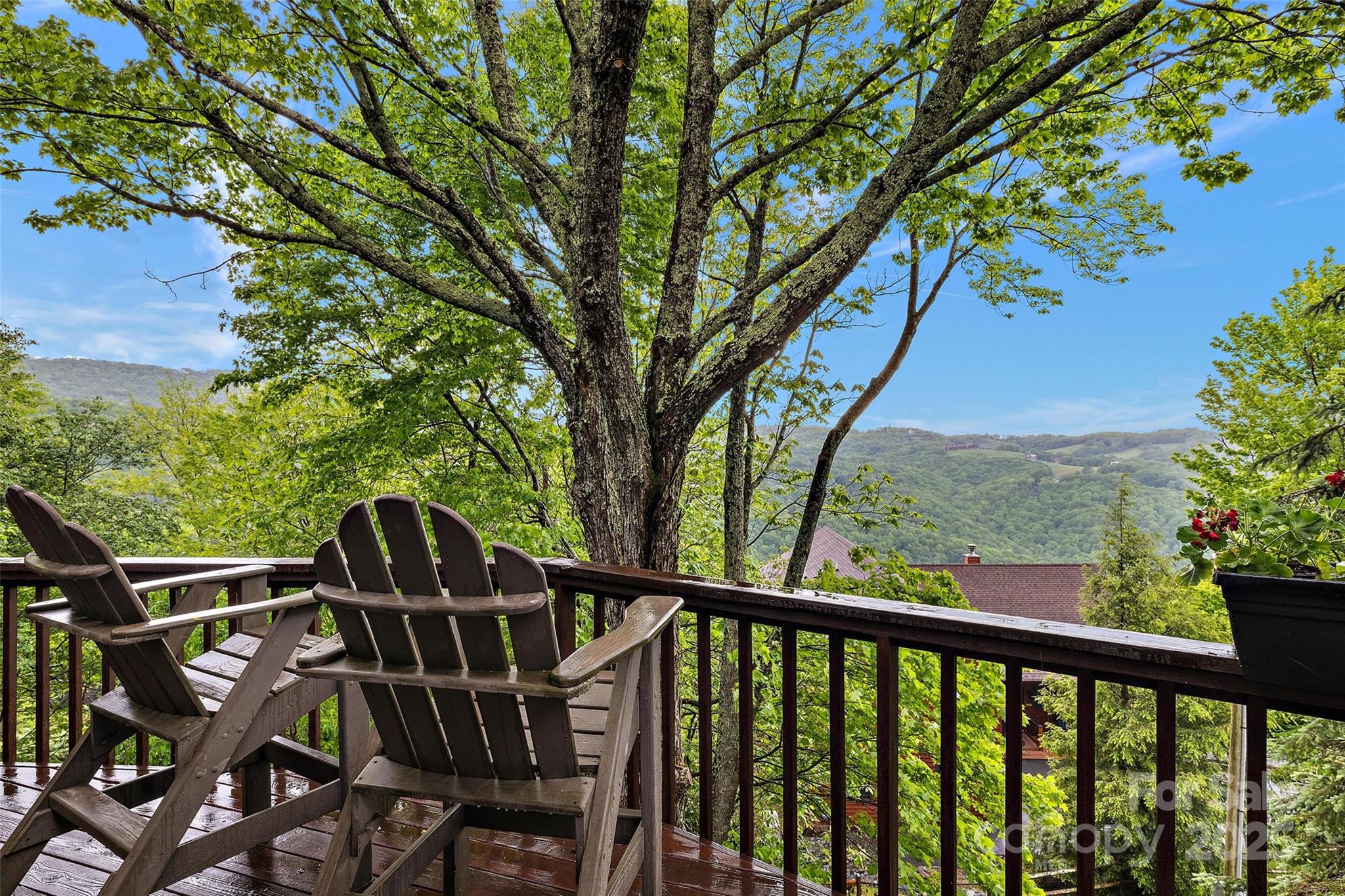 331 Pinnacle Ridge Road Beech Mountain, NC 28604 - Photo 3 of 24 a view of a balcony with outdoor space