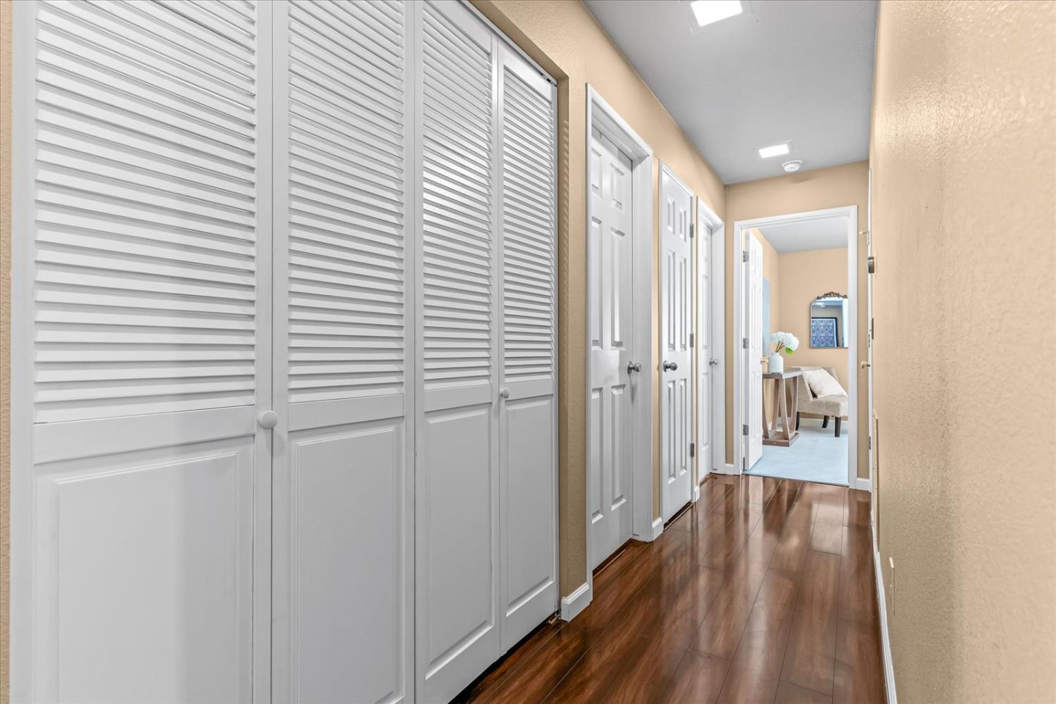 750 Lincoln Road, Unit 58 Yuba City, CA 95991 - Photo 36 of 69 a view of a hallway with wooden floor and staircase