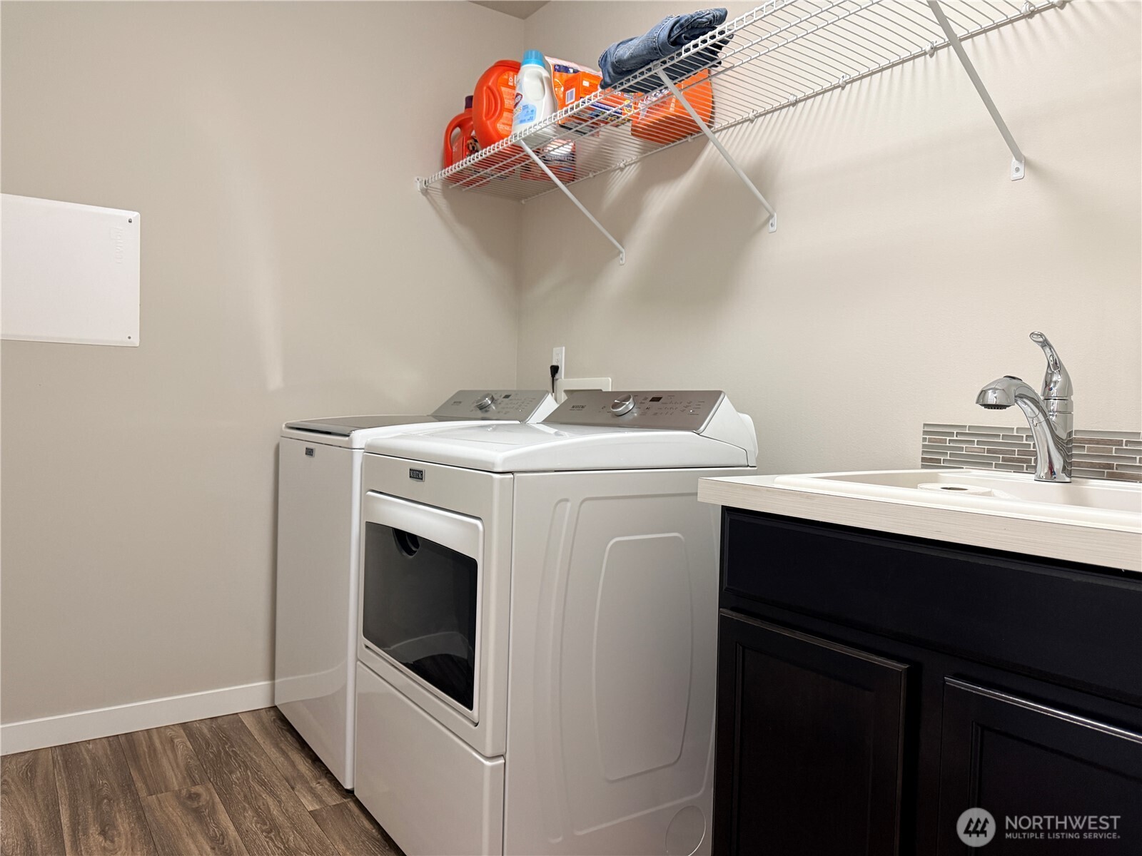 4880 Limerick Drive Southwest Port Orchard, WA 98367 - Photo 21 of 38 a utility room with sink dryer and washer