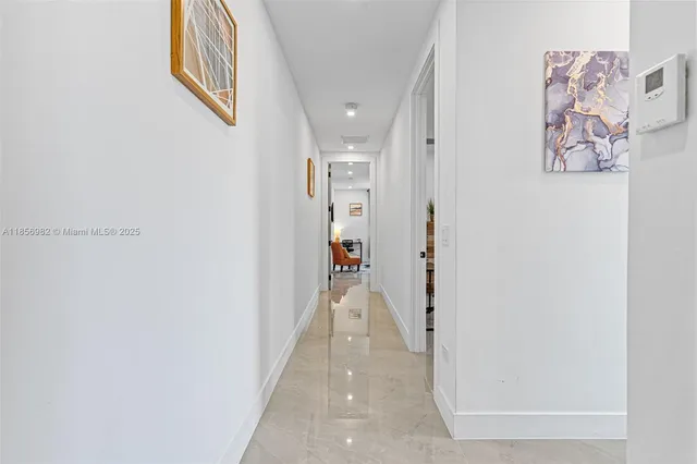 a view of a hallway with a hallway