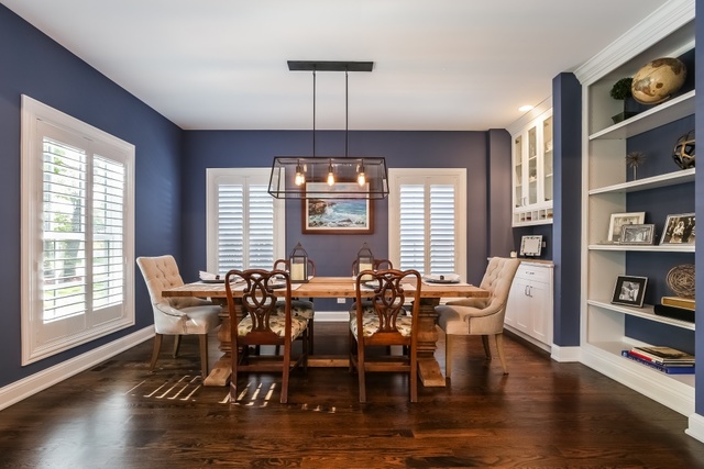 636 Northmoor Road Lake Forest, IL 60045 - Photo 5 of 40 a view of a dining room with furniture window and wooden floor