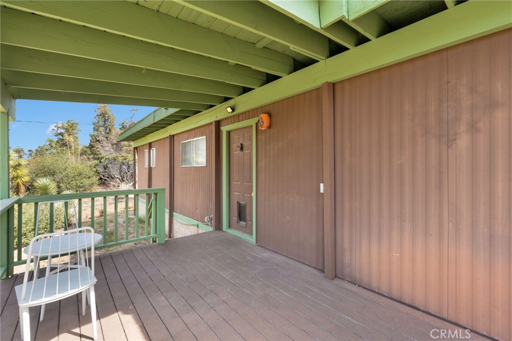 7635 Desert Front Road Wrightwood, CA 92397 - Photo 45 of 60 a view of a deck