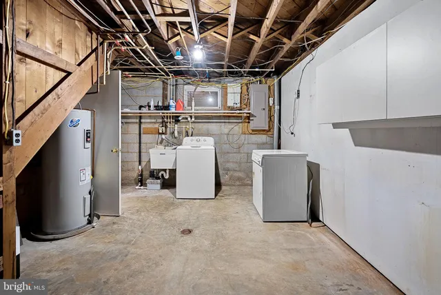 a view of storage and utility room