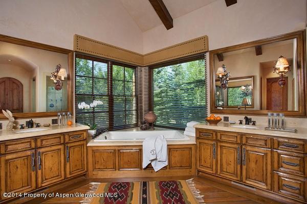 770 Pioneer Springs Ranch Road Aspen, CO 81611 - Photo 19 of 46 a view of bathroom with dual sinks