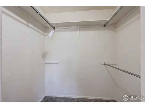 a view of small space with racks on the wall