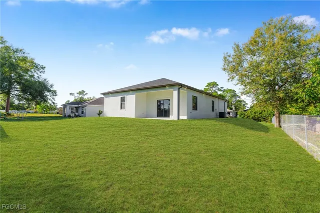 a house view with a garden space