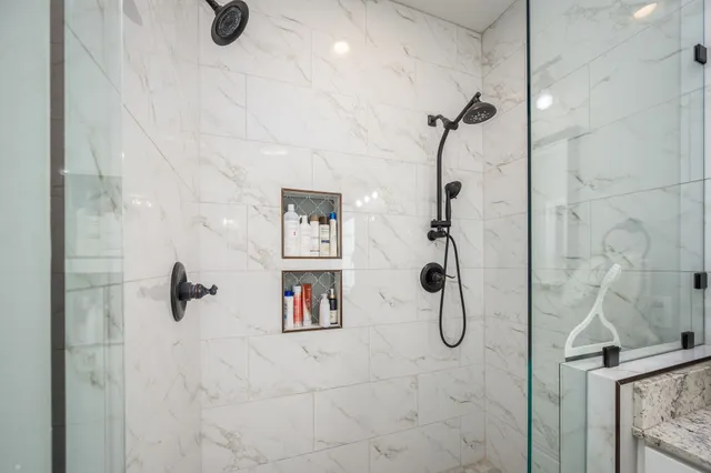 a bathroom shower