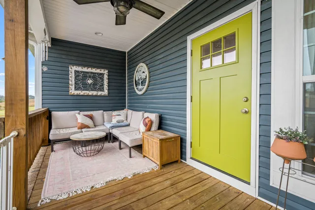 a outdoor space with patio furniture