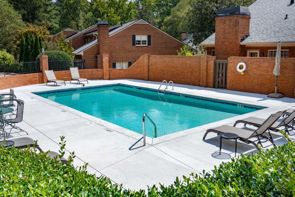 3520 Vinings Ridge Court Atlanta, GA 30339 - Photo 37 of 52 an aerial view of a house with a garden and a sitting area