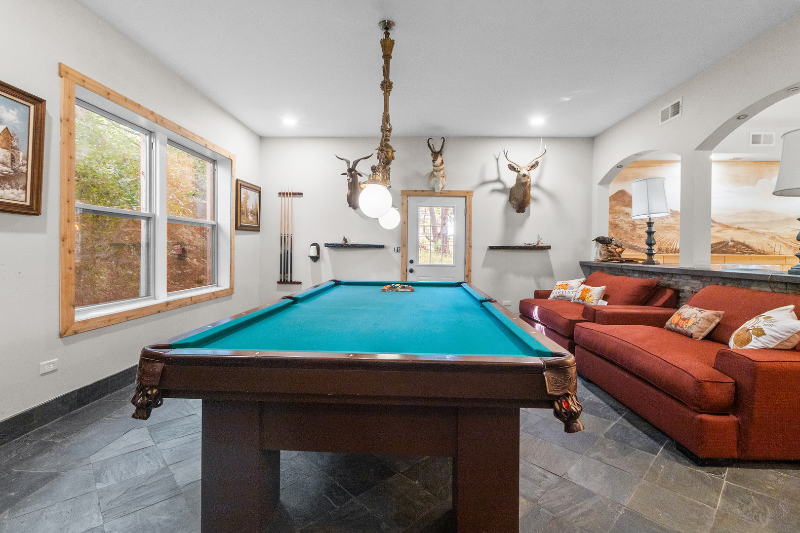 7830 North Pillow Hill Road Spring Grove, IL 60081 - Photo 17 of 69 a room with pool table and windows