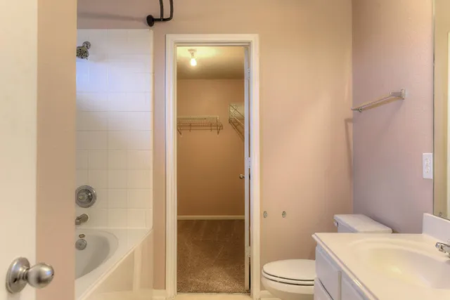 a bathroom with a sink and a tub