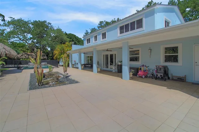 front view of a house with a outdoor space