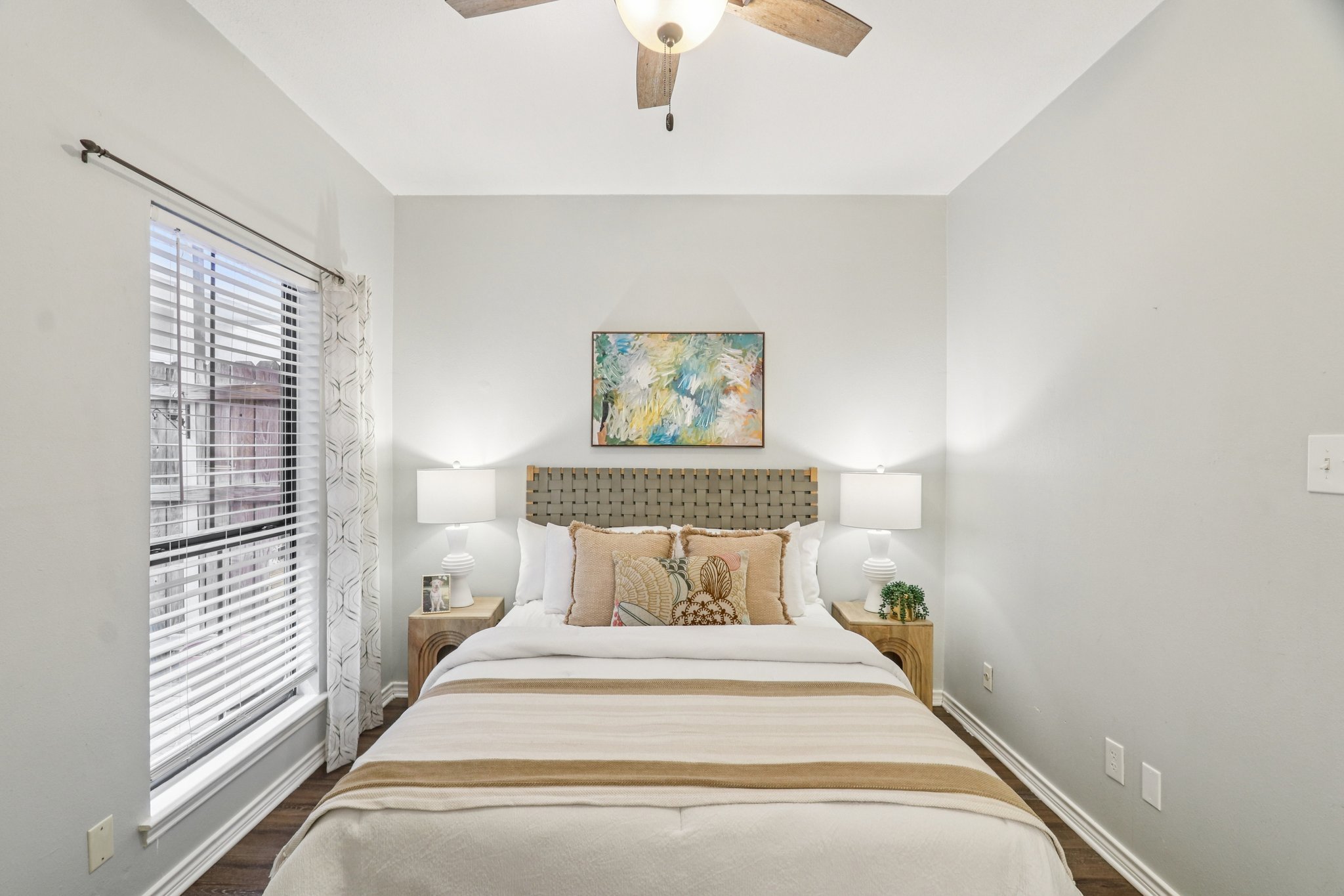 4401 Speedway, Unit 105 Austin, TX 78751 - Photo 28 of 38 Warm tones and layered textures give the room a relaxed, Austin cool kind of vibe.
