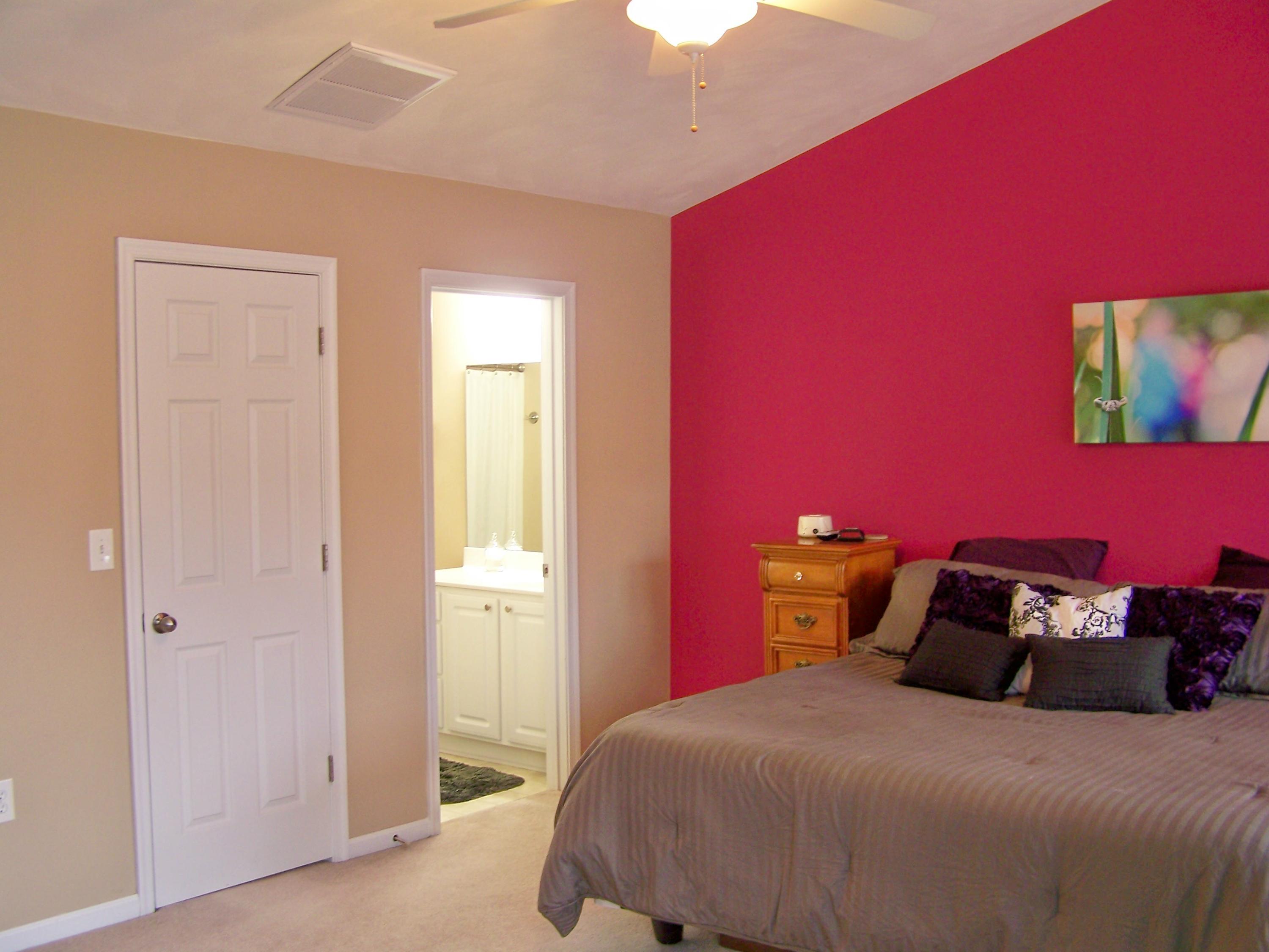 8703 Little Hoop Road Roanoke, VA 24019 - Photo 21 of 30 Vaulted Ceiling w/ Cheerful Accent Wall