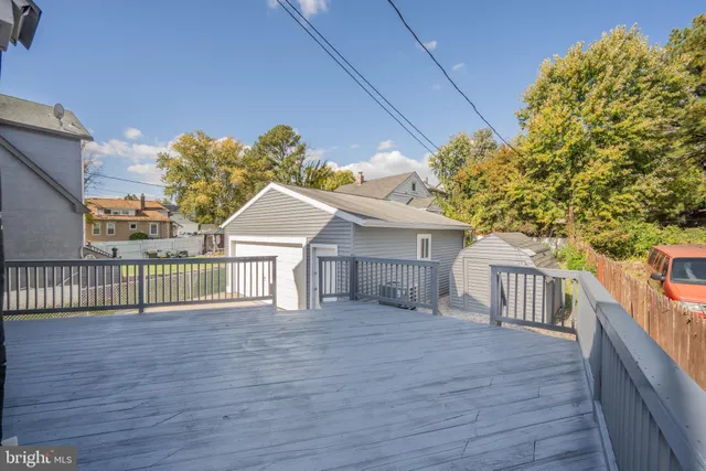 a view of a house with a deck
